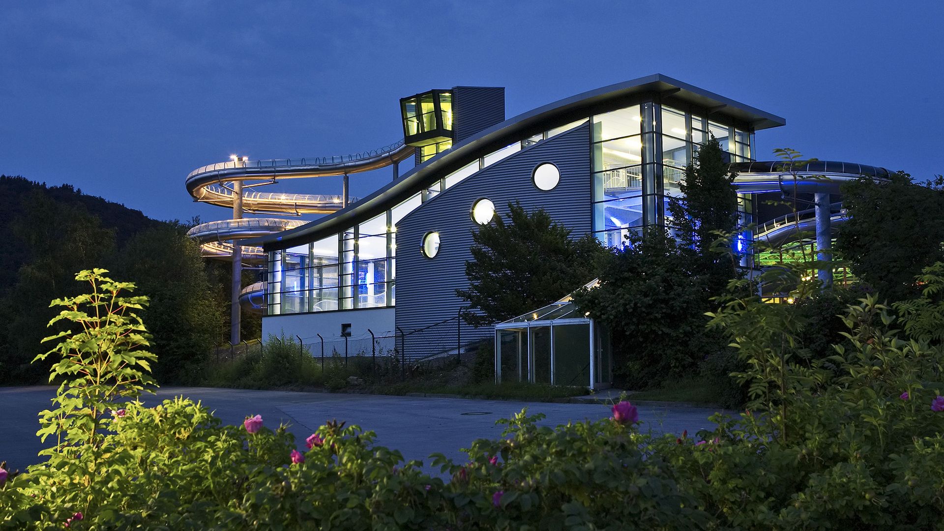 Rutschenturm am Lagunen-Erlebnisbad in Willingen