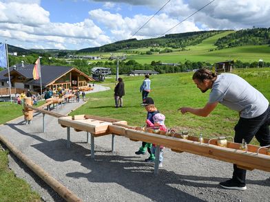 Freizeitanlage mit Murmelbahn an der Sommerrodelbahn